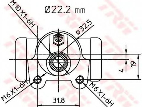 Clilindru pistonas frana RENAULT ESPACE III JE0 TRW BWH146 PieseDeTop