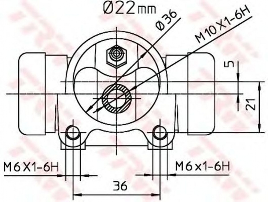 Clilindru pistonas frana RENAULT KANGOO KC0 1 TRW BWH391 PieseDeTop