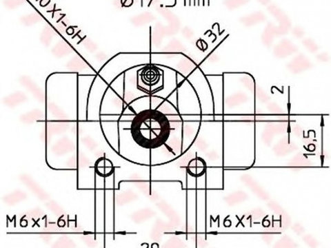 Clilindru pistonas frana RENAULT MEGANE I BA0 1 TRW BWC227 PieseDeTop