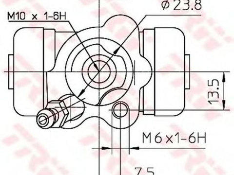 Clilindru pistonas frana SUBARU JUSTY IV TRW BWA154 PieseDeTop