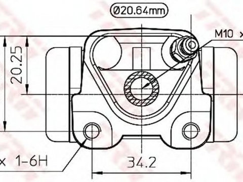 Clilindru pistonas frana TOYOTA CARINA E Sportswagon T19 TRW BWF272 PieseDeTop