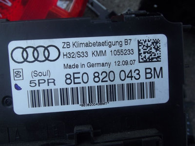 Climatronic Audi A4 B7 comenzi clima Radio CD Supo