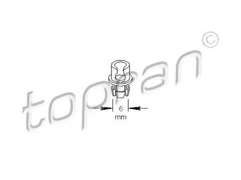 Clips, acoperire decorativa si protectie AUDI A4 Avant (8D5, B5) (1994 - 2001) TOPRAN 109 034