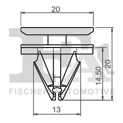 Clips, acoperire decorativa si protectie FA1 13-40026.5