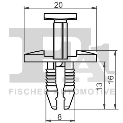 Clips, acoperire decorativa si protectie FA1 21-20009.25