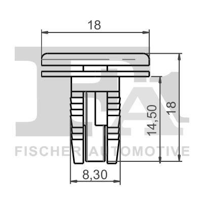 Clips, acoperire decorativa si protectie FA1 22-30001.25 pentru RENAULT GRAND SCENIC II (JM0/1_) 2004-2009