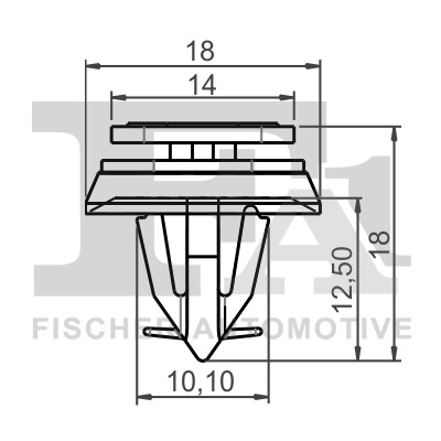 Clips, acoperire decorativa si protectie FA1 31-40001.10 pentru IVECO DAILY VI bus 2014-2024