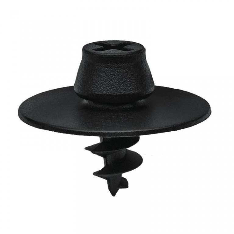 Clips Fixare Covoras Podea Surub Rotund Negru Screw AV/AV2