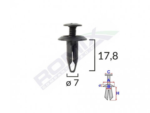 Clips fixare ford - negru set 10 buc UNIVERSAL Universal #6 58211Z-RMX