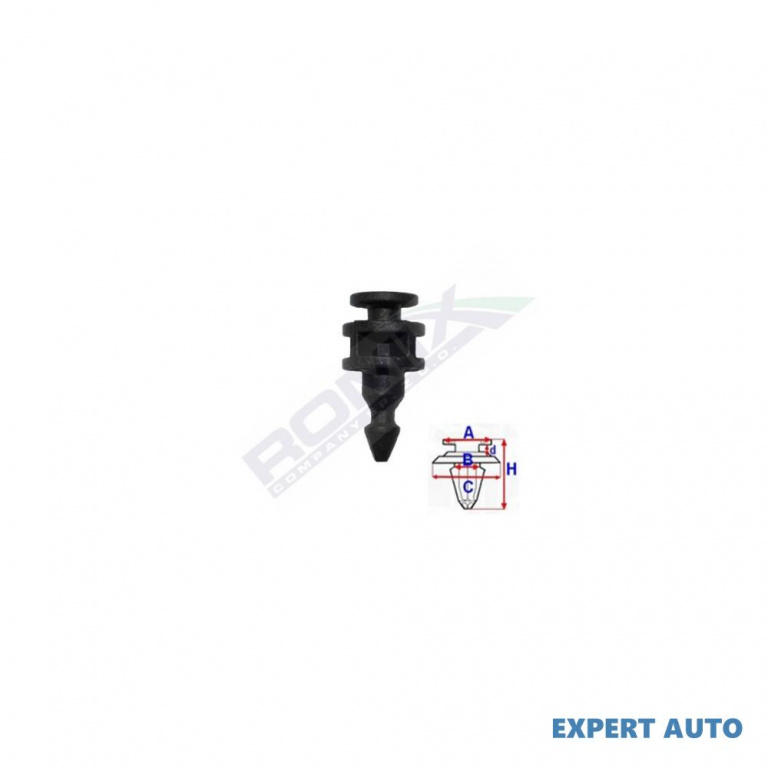 Clips fixare lumini spate pentru vw, mercedes 6.7x22.6mm negru - set 5 buc UNIVERSAL Universal #6 C70162-RMX
