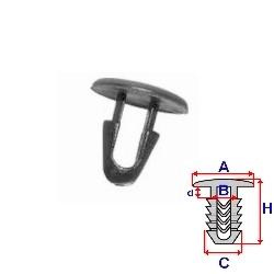 Clips pentru etansare capota - (10 buc.) LEXUS CT (ZWA10_) (An fabricatie 12.2010 - ..., 99 CP, Benzina/Electro) - Cod intern: W20046065 - LIVRARE DIN STOC in 24 ore!!!