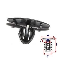 Clips pentru fixare compartiment motor - (10 buc.) LEXUS CT (ZWA10_) (An fabricatie 12.2010 - ..., 99 CP, Benzina/Electro) - Cod intern: W20046031 - LIVRARE DIN STOC in 24 ore!!!