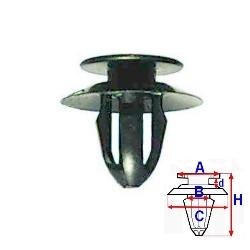 Clips pentru fixare tapiterie - (10 buc.) BMW 5 Touring (E61) (An fabricatie 03.2004 - 12.2010, 163 - 507 CP, Diesel, Benzina) - Cod intern: W20046404 - LIVRARE DIN STOC in 24 ore!!!