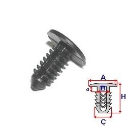 Clips pentru fixare tapiterie - (10 buc.) SUZUKI Ignis I (FH) (An fabricatie 10.2000 - 12.2005, 83 - 113 CP, Benzina) - Cod intern: W20046451 - LIVRARE DIN STOC in 24 ore!!!