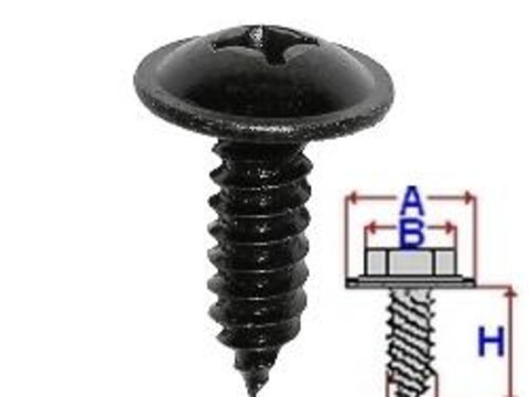 Clips surub universal cu autofiletare - (10 buc.) KIA Carens III (UN) (An fabricatie 05.2006 - ..., 115 - 194 CP, Diesel, Benzina, (LPG)) - Cod intern: W20046321 - LIVRARE DIN STOC in 24 ore!!!