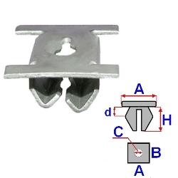 Clipsuri capac protectie pentru sasiu - (10 buc.) OPEL Corsa C Hatchback (X01) (An fabricatie 09.2000 - 12.2009, 58 - 125 CP, Diesel, Benzina) - Cod intern: W20045965 - LIVRARE DIN STOC in 24 ore!!!