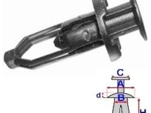 Clipsuri pentru fixare bara fata - (10 buc.) LEXUS CT (ZWA10_) (An fabricatie 12.2010 - ..., 99 CP, Benzina/Electro) - Cod intern: W20045923 - LIVRARE DIN STOC in 24 ore!!!