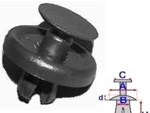 Clipsuri pentru fixare din plastic - (10 buc.) LEXUS LS IV (XF40) (An fabricatie 04.2006 - ..., 367 - 394 CP, Benzina, Benzina/Electro) - Cod intern: W20046116 - LIVRARE DIN STOC in 24 ore!!!