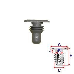 Clipsuri pentru fixare-etansare usi - 10 buc. SKODA SUPERB 02-08 / VW BORA / GOLF IV / PASSAT B5 - Cod intern: W20046078 - LIVRARE DIN STOC in 24 ore!!!
