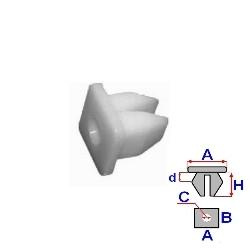 Clipsuri pentru fixare universale - (10 buc.) TOYOTA Land Cruiser Amazon (J100) (An fabricatie 01.1998 - 08.2007, 235 CP, Benzina) - Cod intern: W20046577 - LIVRARE DIN STOC in 24 ore!!!