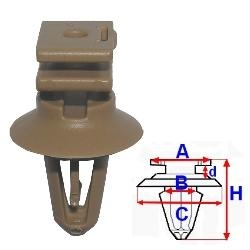 Clipsuri plastic pentru fixare praguri - (10 buc.) BMW 3 Convertible (E93) (An fabricatie 05.2006 - 12.2013, 143 - 420 CP, Diesel, Benzina) - Cod intern: W20046269 - LIVRARE DIN STOC in 24 ore!!!