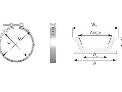 Colier, sistem de esapament DINEX 28905