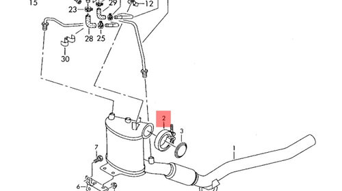 Colier toba 1K0253725Audi A3 8P 2.0TDI 2