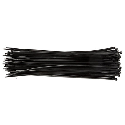 Coliere plastic 4.8 x 370 mm, 75 buc, negru 01-612