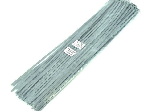 Coliere plastic 400 X 4.8 mm gri 100 BUC. AL-261017-11