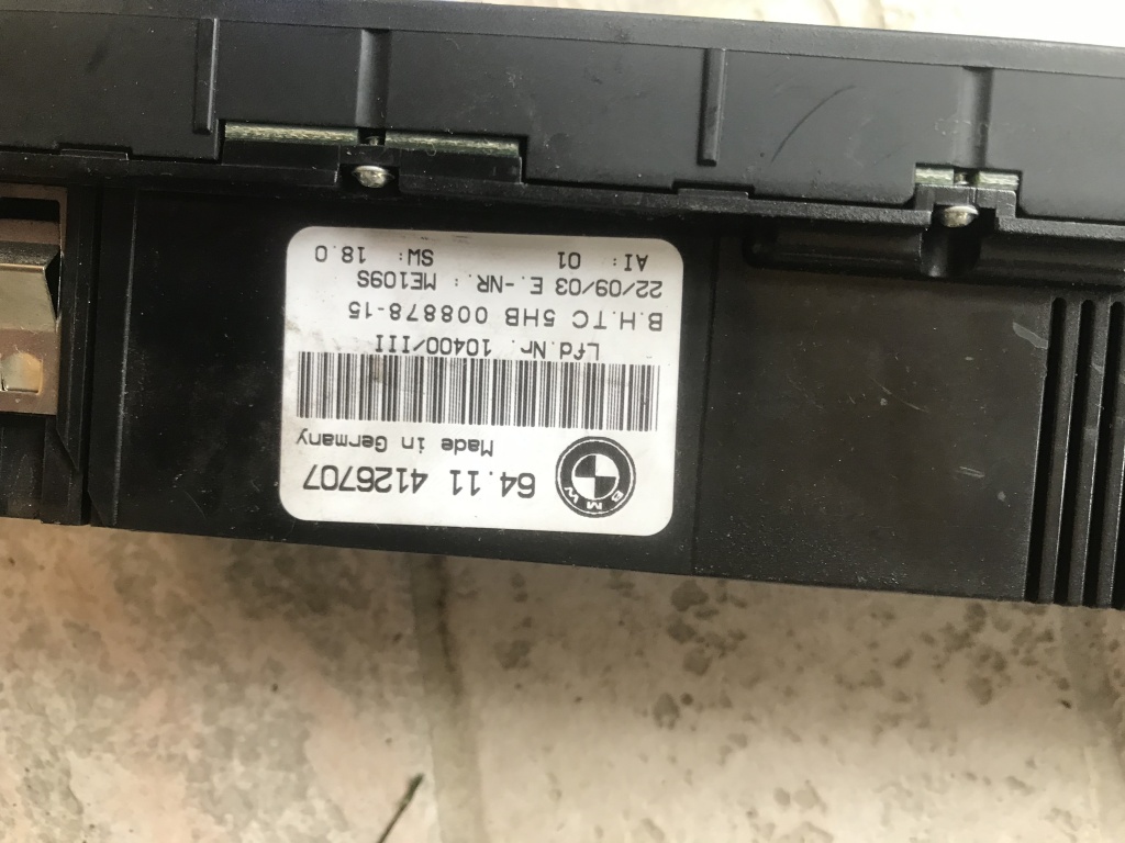 Comanda clima BMW E46 2003