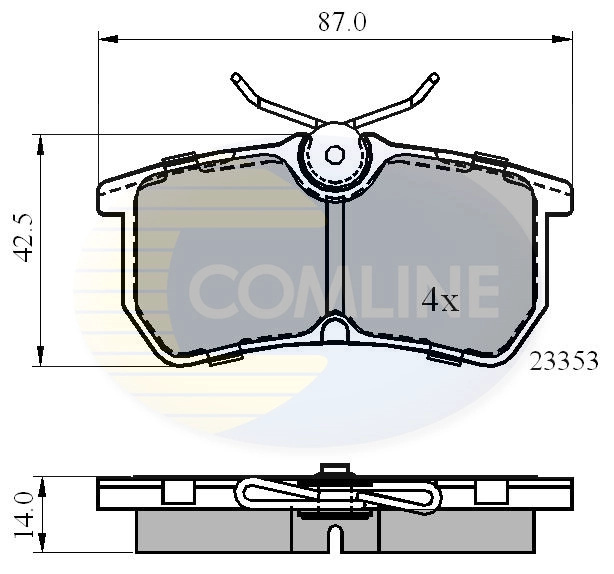 COMLINE set placute frana,frana disc CBP0705 la FORD FOCUS I Turnier (DNW) 1999 2000 2001 2002 2003 2004 2005