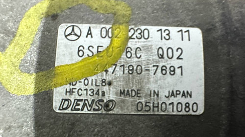 Compresor AC A0022301311 Mercedes Benz C