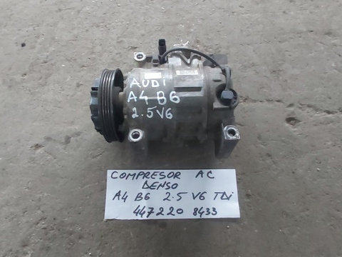 Compresor AC Aer Conditionat Audi A4 B6 / 2.5 V6 / Cod 4472208433 / 2001-2004