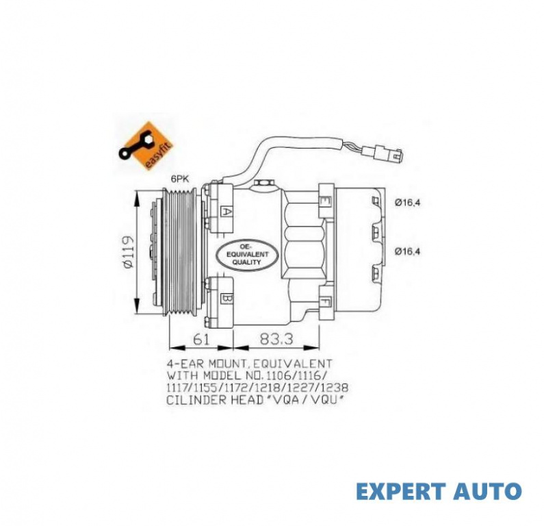 Compresor ac Citroen BX Break (XB-_) 1983-1994 #2 0900K158