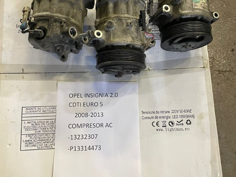 Compresor AC clima Opel Insignia 2.0 CDTI A20DT A20DTH 13232307 13314473