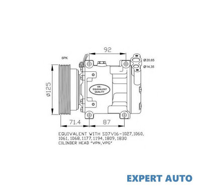 Compresor ac Dacia LOGAN pick-up (US_) 2008-2016 #