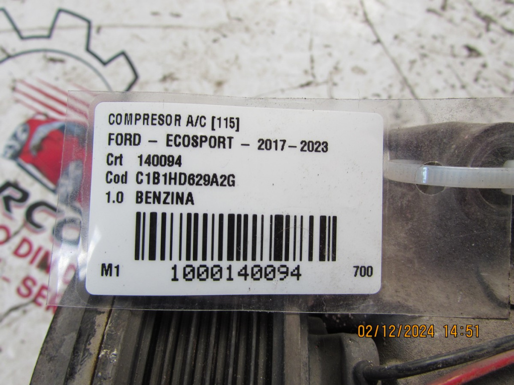 COMPRESOR Ac/ FORD - ECOSPORT - 2017-202
