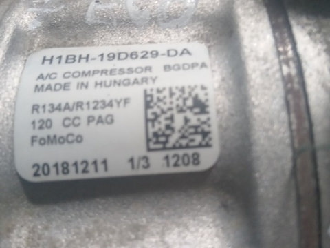 Compresor Ac Ford EcoSport Cod piesa : H1BH-19D629-DA