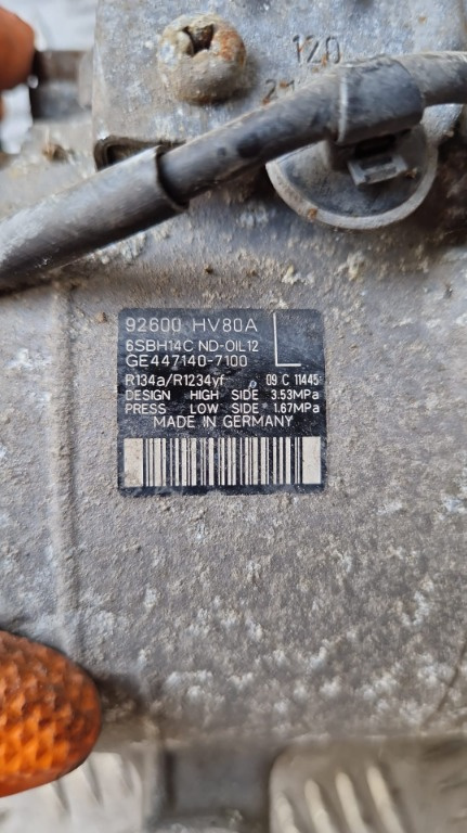 Compresor AC Nissan Qashqai 1.3 benzina 