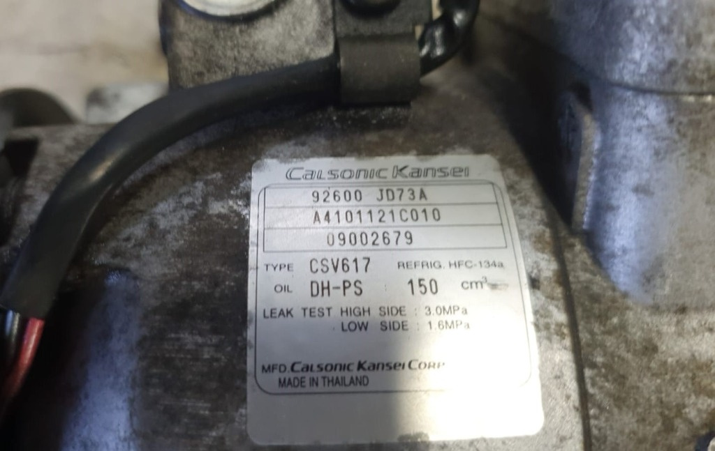 Compresor AC Nissan Qashqai +2 J10 2.0 dci M9R COD