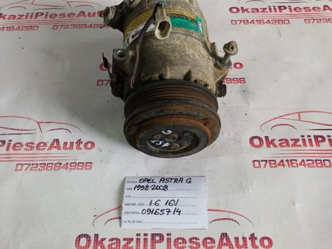 COMPRESOR AC OPEL ASTRA G 1998-2008 1.6 16V 09165714