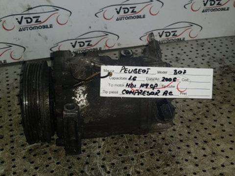 Compresor Ac Peugeot 307 1.6HDI 109Cp An 2006