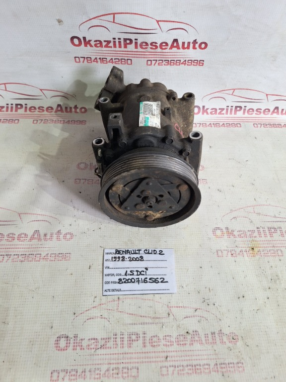 COMPRESOR AC RENAULT CLIO 2 1998-2008 1.5 DCI 8200716562