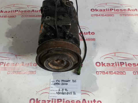 COMPRESOR AC VW PASSAT B5 1996-2000 2.8 B 4B026085 B