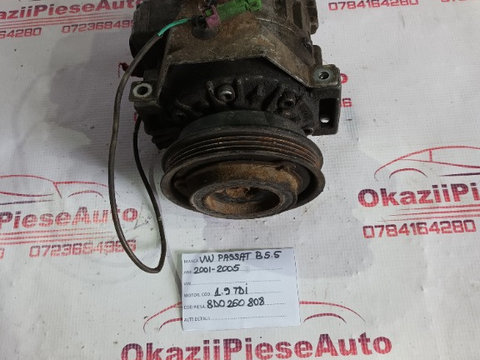 COMPRESOR AC VW PASSAT B5.5 2001-2005 1.9 TDI 8D0260808