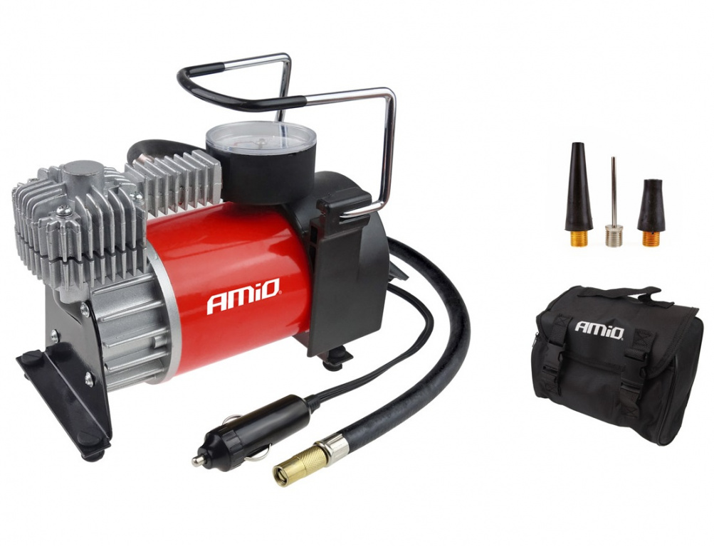 Compresor Aer Auto Cu Manometru Amio 12V Acomp-03 