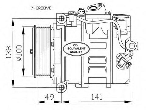 Compresor aer conditionat 32216 NRF pentru Mercedes-benz Cls Mercedes-benz C-class Mercedes-benz S-class Mercedes-benz E-class Mercedes-benz Glk-class Mercedes-benz Cl-class Mercedes-benz G-class Mercedes-benz M-class Mercedes-benz Clk