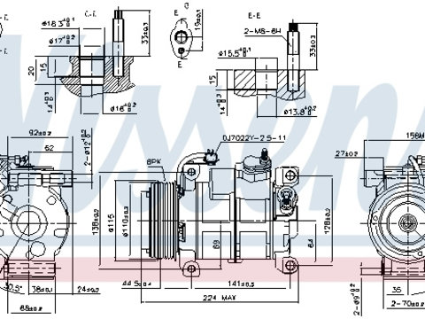 Compresor aer conditionat 890169 NISSENS