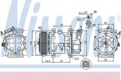 Compresor aer conditionat 89053 NISSENS pentru Cit