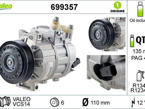 Compresor aer conditionat Audi A3 8P benzina 1.6 FSI 115cp cod motor BAG an 2003-2007 , este nou